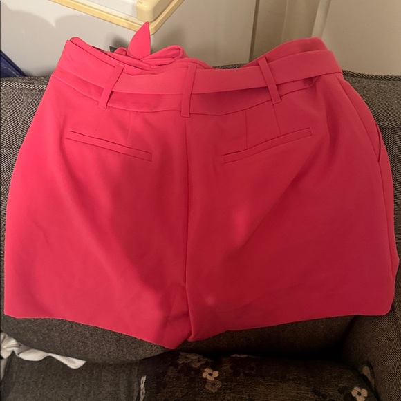 High Waist Bow Pink Shorts - Picture 2 of 5